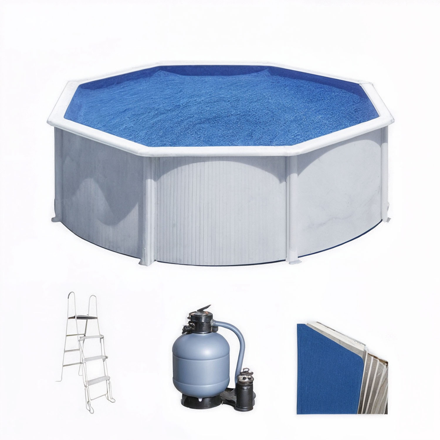Gre Fidji Ronde Ø300 x 120 cm - Piscine hors sol en acier