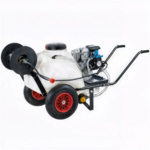 Groupe motopompe de pulvérisation Comet MP 30 - Loncin G 200 F sur chariot avec réservoir 80 lt