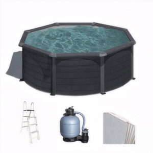 Gre Kea Ronde Ø350 x 120 cm - Piscine hors sol en acier