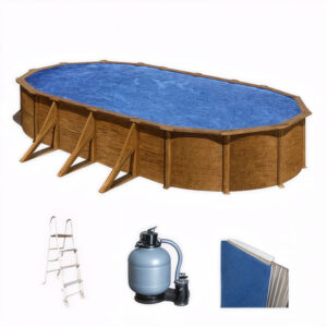 Gre Pacific Ovale 500 x 300 x 120cm - Piscine hors sol en acier