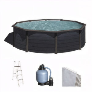 Gre Granada Ronde Ø350 x 132 cm - Piscine hors sol en acier