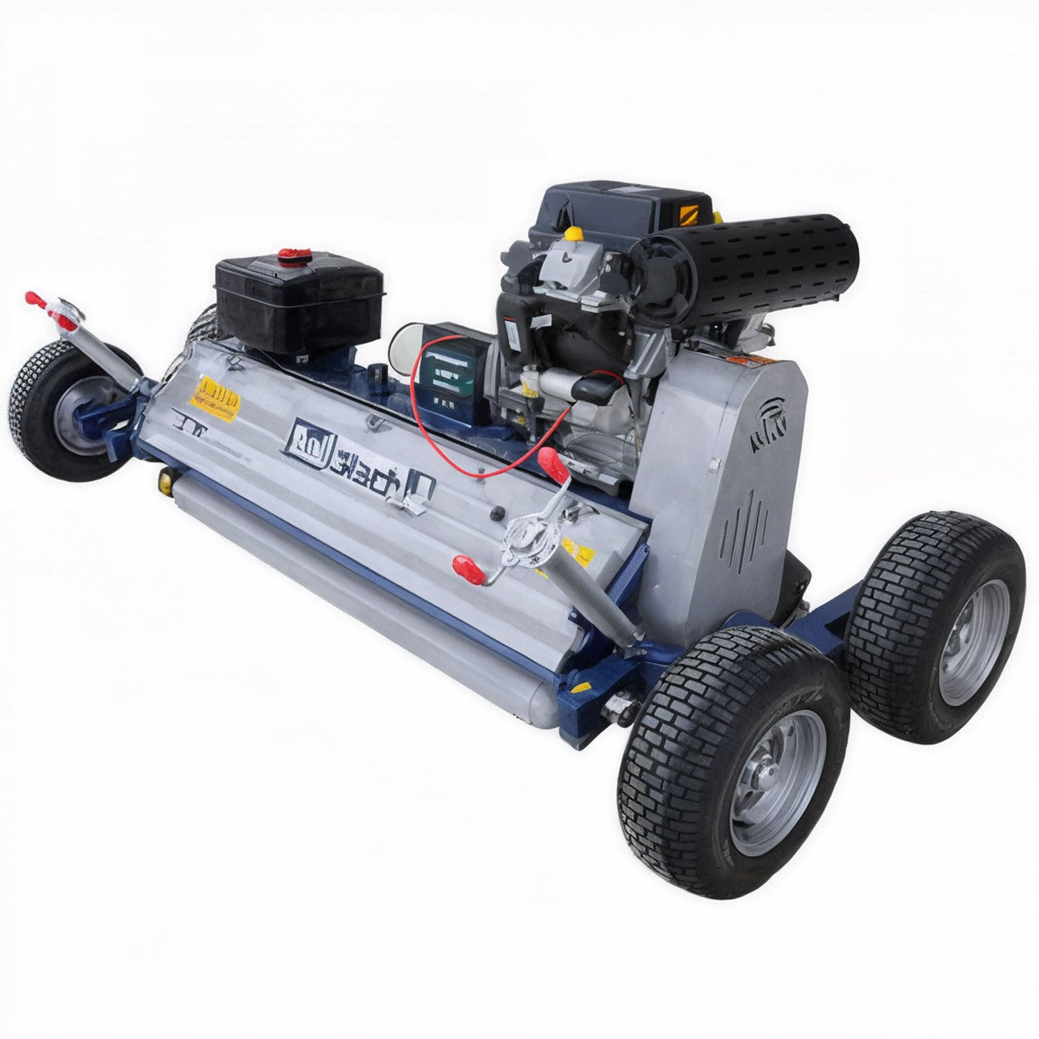 BullMach PAN 150 L - Tondeuse débroussailleuse tractée pour quad - Loncin LC2V80FD