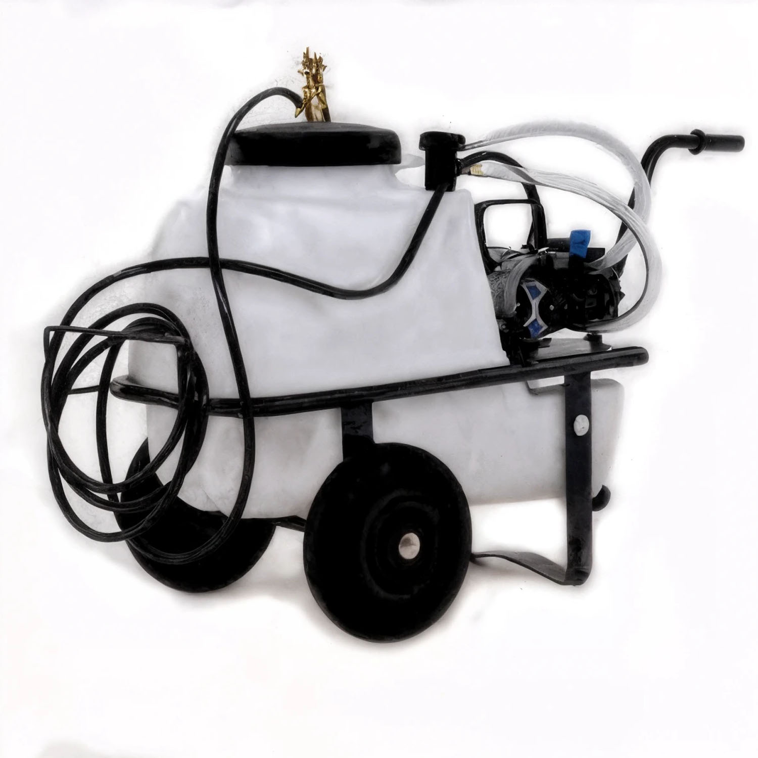 Groupe motopompe de pulvérisation Comet MC 18 - moteur électrique monophasé sur chariot cuve 50 L