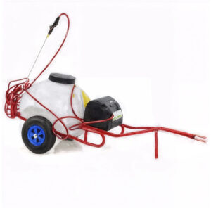 Pulvérisateur sur chariot à batterie 12V de 120 L PRO - Pompe de pulvérisation électrique avec attelage