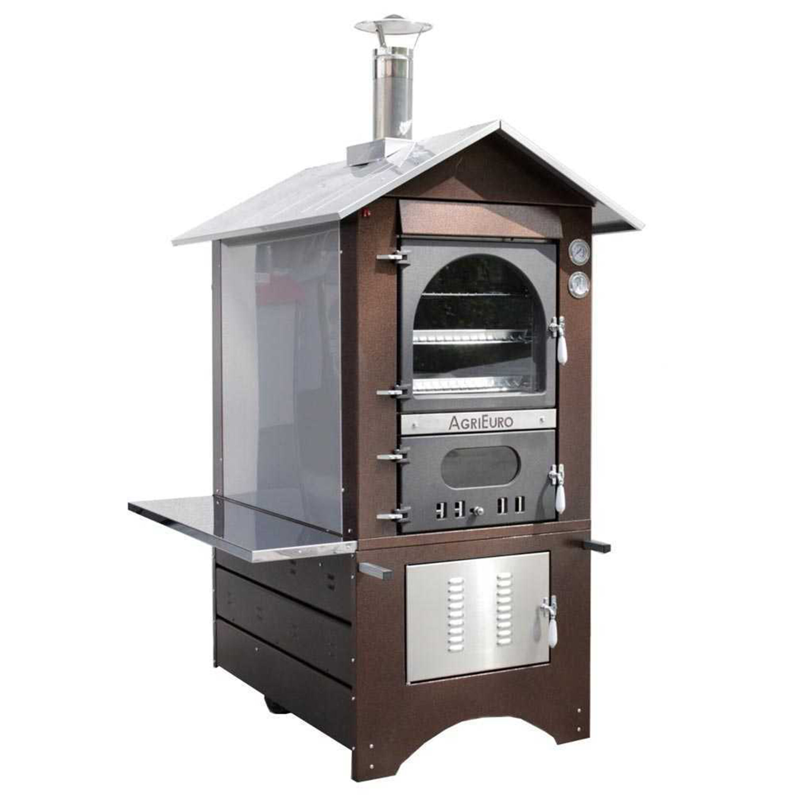 Magnus-100-deluxe-EXT - Four à bois-en-acier-d'exterieur-cuivre-émaillé-Inox