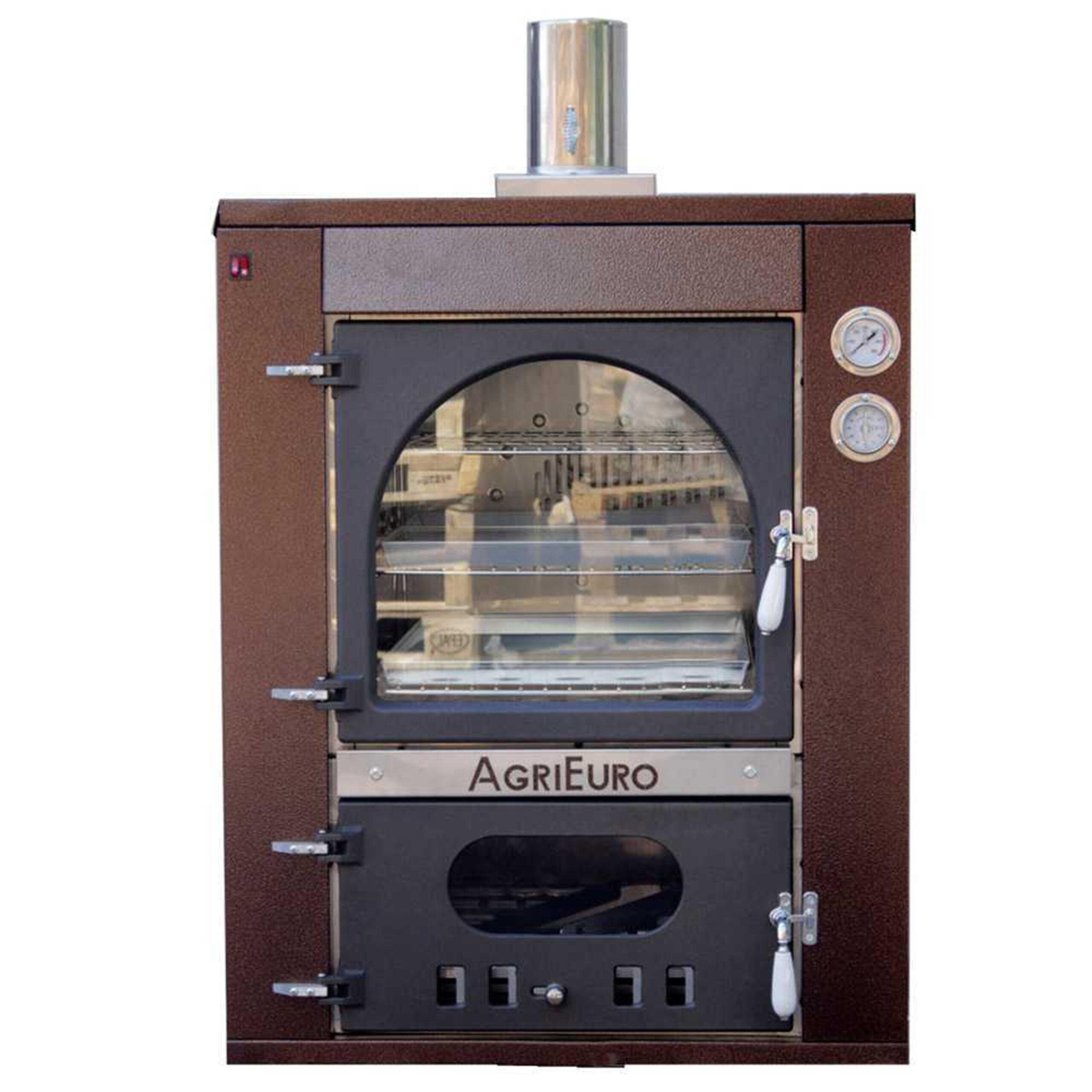 Maximus-100-deluxe-Inc - four à bois-en-acier-encastrable-cuivre-émaillé-Inox