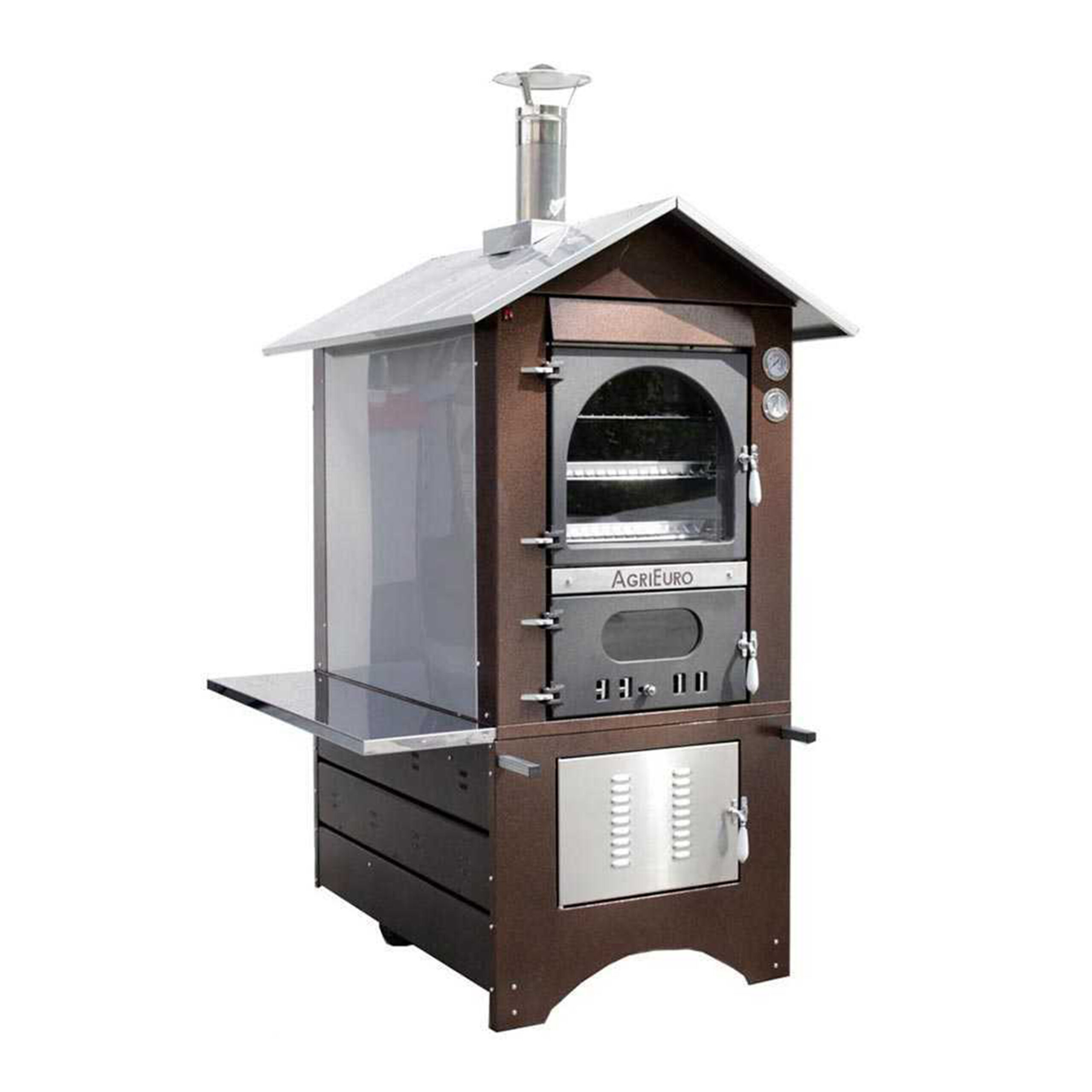 Magnus-80-Deluxe-EXT - Four à bois-en-acier-d'exterieur-cuivre-émaillé-Inox