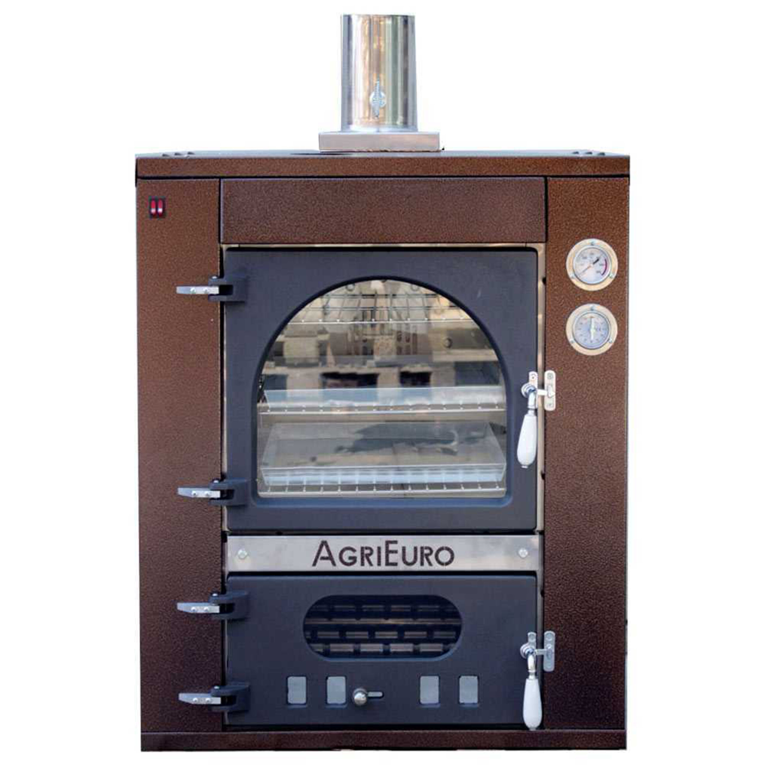 Medius-60-Deluxe-Inc - Four à bois-en-acier-encastrable-cuivre-émaillé-Inox