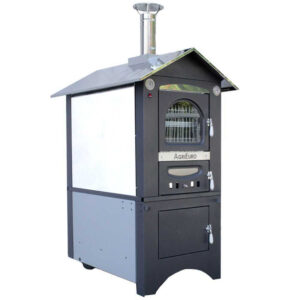 Medius-plus-100-EXT - Four à bois-en-acier-d'exterieur-ventilé-toit-Inox