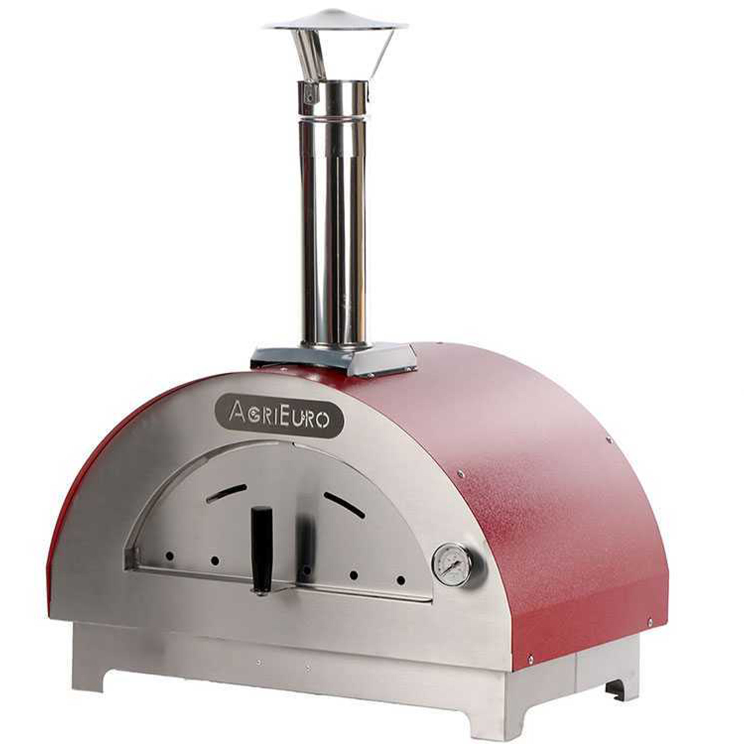 Quattro-stagioni-rouge - Four à bois-pour-pizza-d'exterieur-60x40-capacite-1-pizza