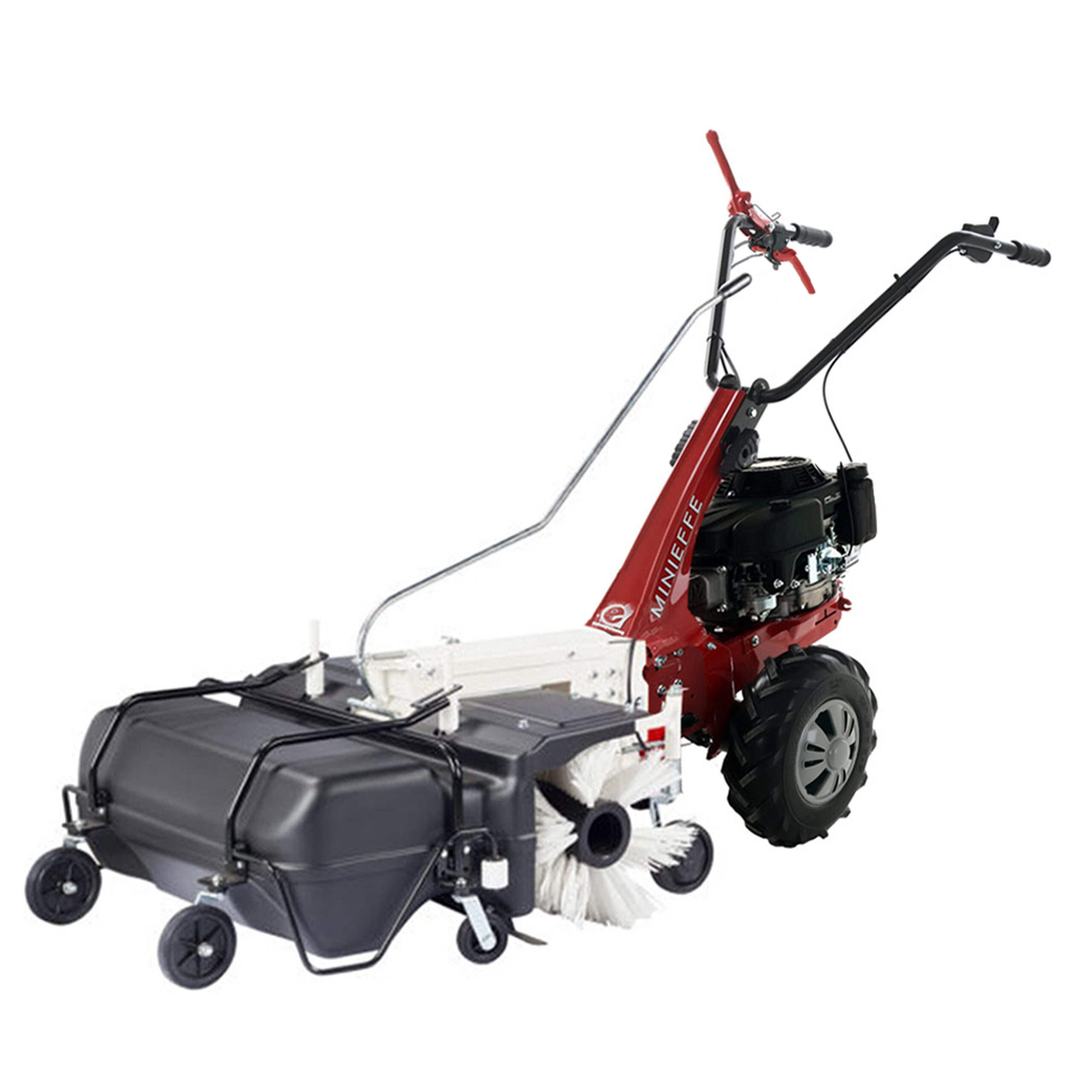Balayeuse-avec-bac-de-ramassage-eurosystems-de- 88cm -Minieffe-RM-Loncin-196 Ohv