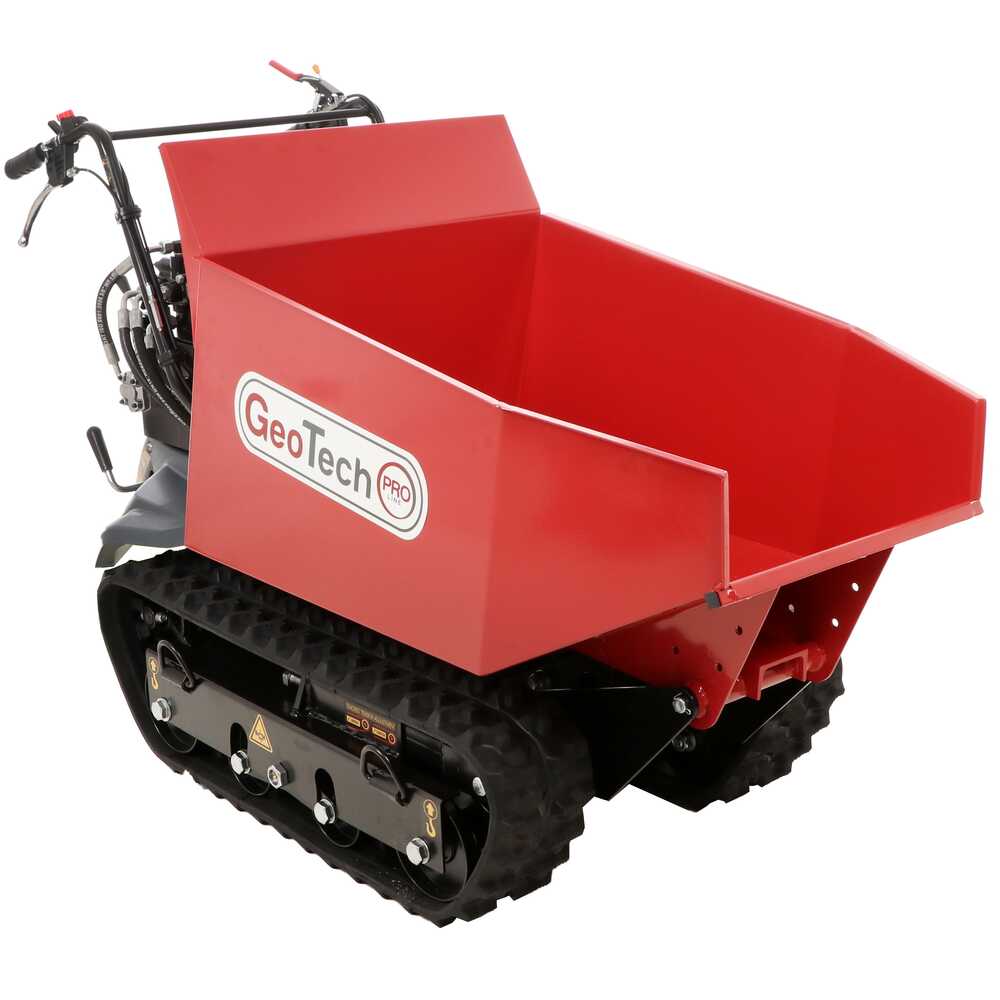 Brouette à chenilles-GeoTechPro-GeoPorter-H-540D Hydro-caisson-dumper-hydraulique-500kg