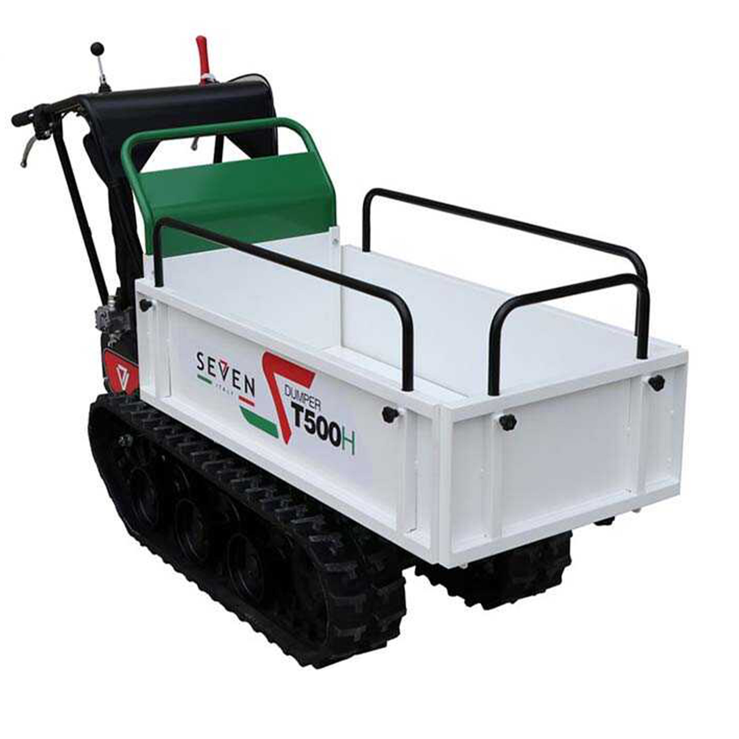 Brouette à chenilles-seven-italy-T500H-GX-benne-extensible-capacité-500-kg