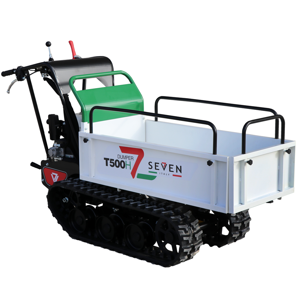 Brouette à chenilles-seven-italy-T500H-GX-E-benne-extensible-charge-500-kg
