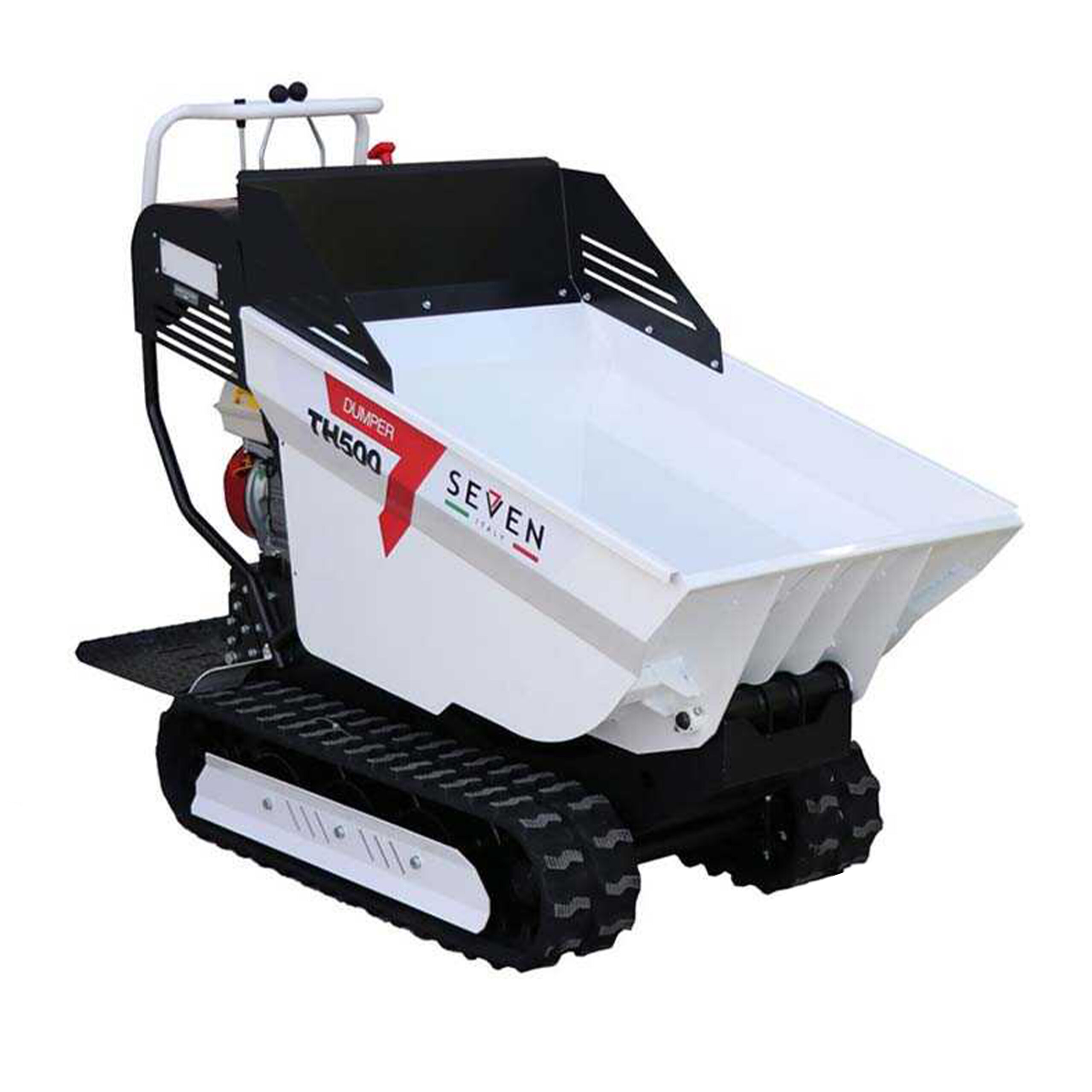 Brouette à chenilles-seven-italy-TH500-GX-200-benne-dumper-hydraulique-500-kg