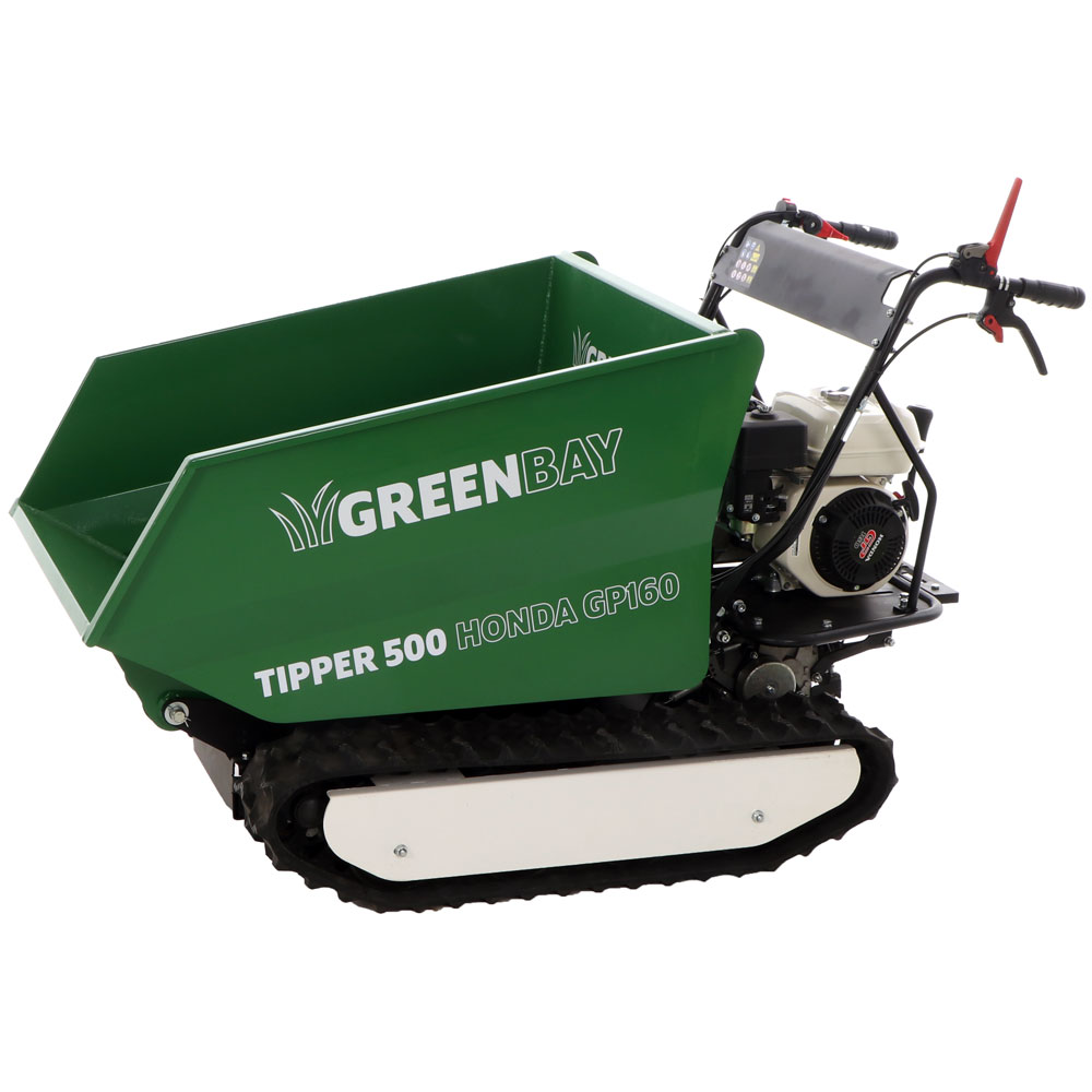 Brouette-motorisée à chenilles-dumper-Greenbay-tipper-500-moteur-honda-GP160