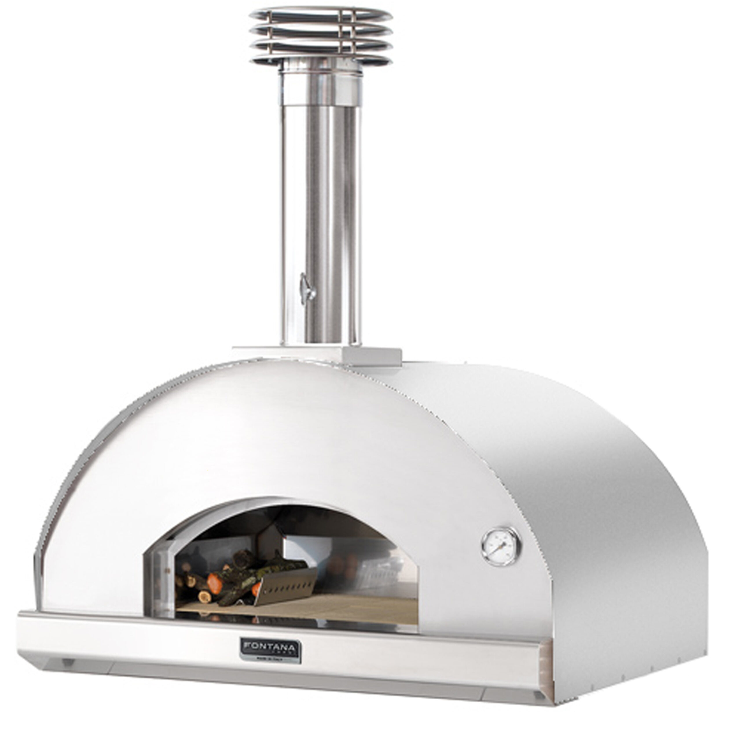 Fontana-Mangiafuoco-four-bois-Inox