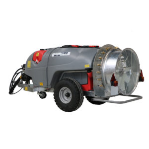 Gray-t-car-1000/80 - Capacité 1000L - Atomiseur-trainé-avec-raccord-pour-tracteur-pour-pulvérisation- Pompe AR 1064