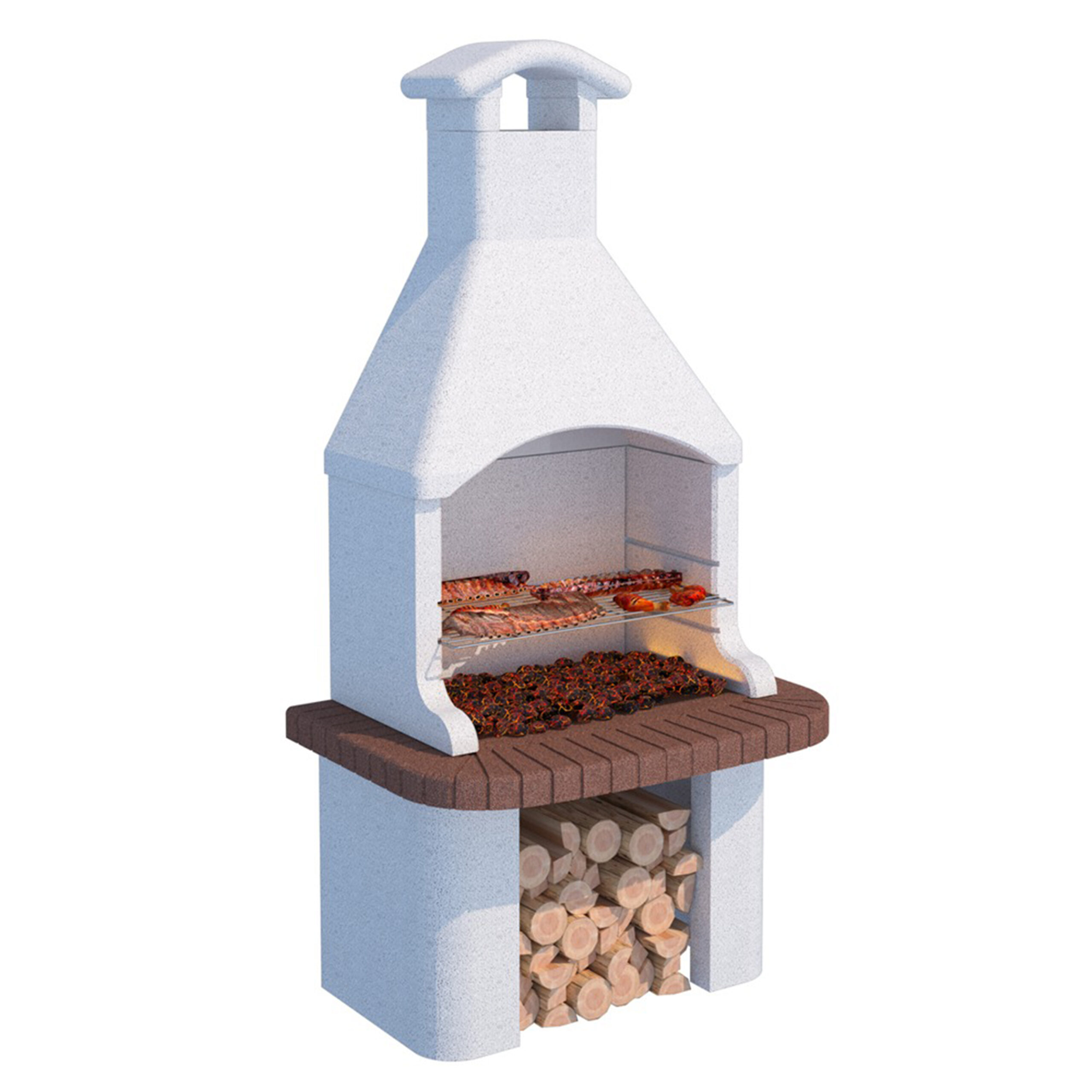 Linea-vz-tremiti-barbecue-a-bois-et-charbon-en-maçonnerie