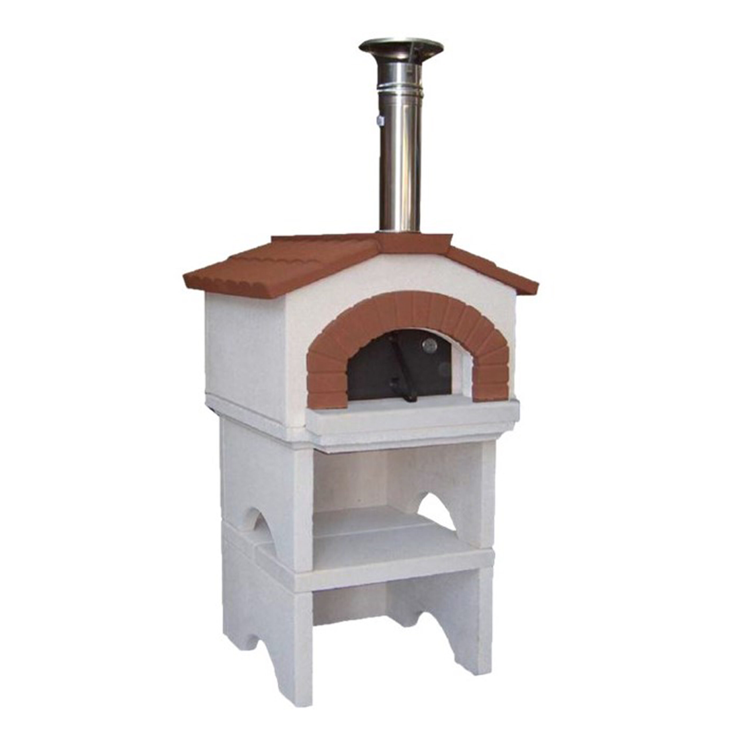 Linea-vz-ponza- Four à bois-d'exterieur-avec-base-chambre-de-cuisson-de-55x59 cm