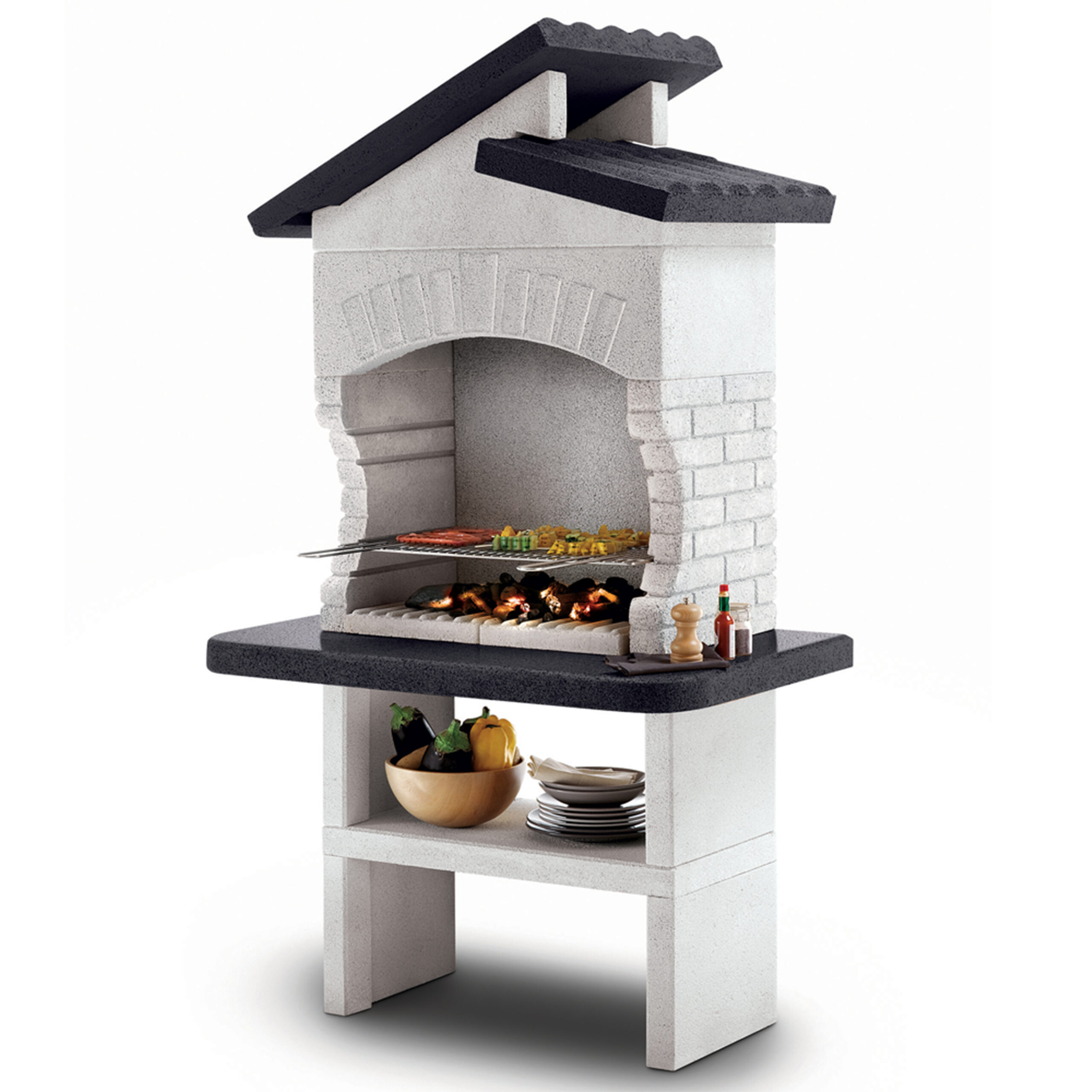 Palazzetti-Procida-2-barbecue-en-maçonnerie à bois-et-charbon