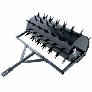 Rouleau compresseur denté 92 cm aérateur tracté en acier pour tondeuse autoportée
