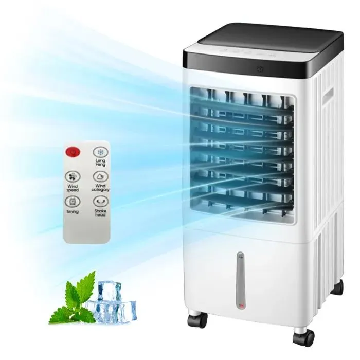 RisingFF Climatiseur portable, refroidisseur d'air silencieux 3 en 1 avec grand réservoir d'eau de 10 L, minuterie de 15 heures – Image 3